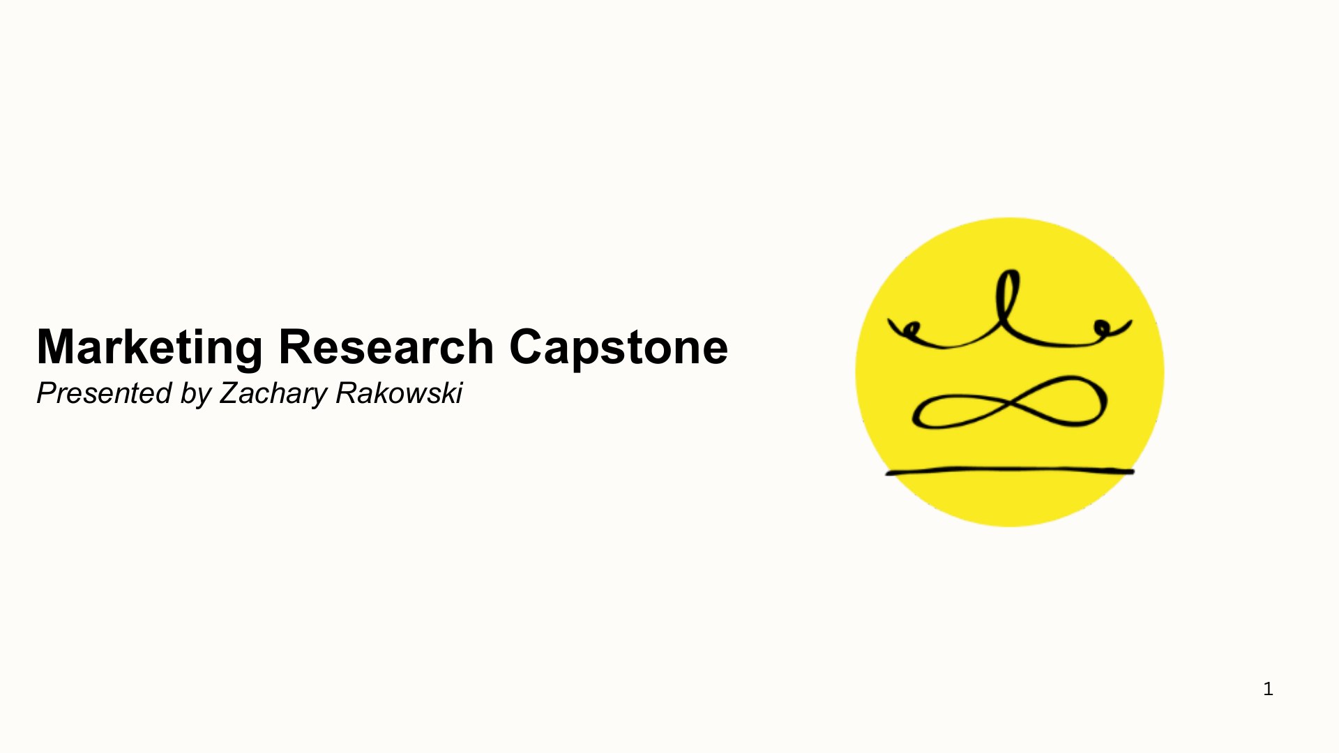 Slide 1: Marketing Research Capstone